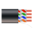 Safire UTP-kabel Cat6 500m, CCA, udendørs, Sort