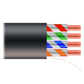 Safire UTP-kabel Cat6 500m, CCA, udendørs, Sort