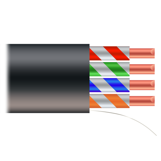 Safire UTP-kabel Cat6 500m, CCA, udendørs, Sort