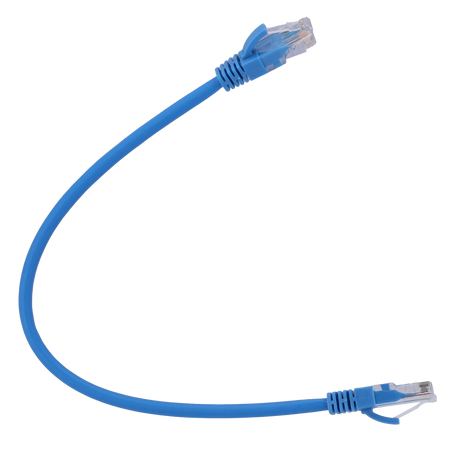 Safire UTP Patchkabel Cat6 0,3 m, Blå, halogenfri