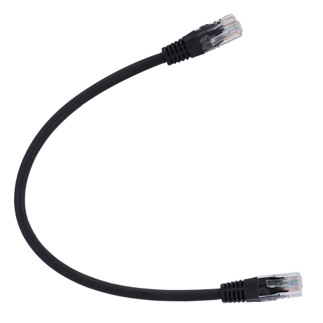 Safire UTP Patchkabel Cat6 0,3 m, Sort, halogenfri
