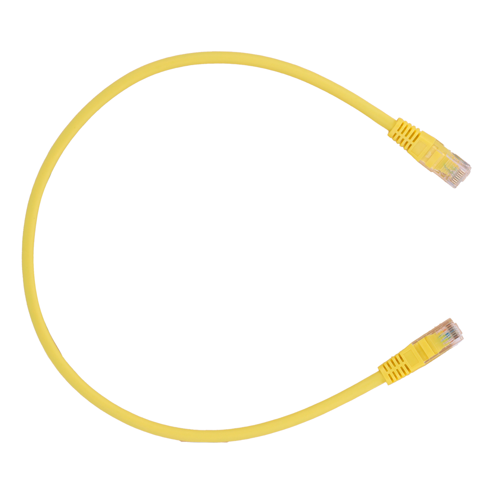Safire UTP Patchkabel Cat6 0,3 m, Gul, halogenfri