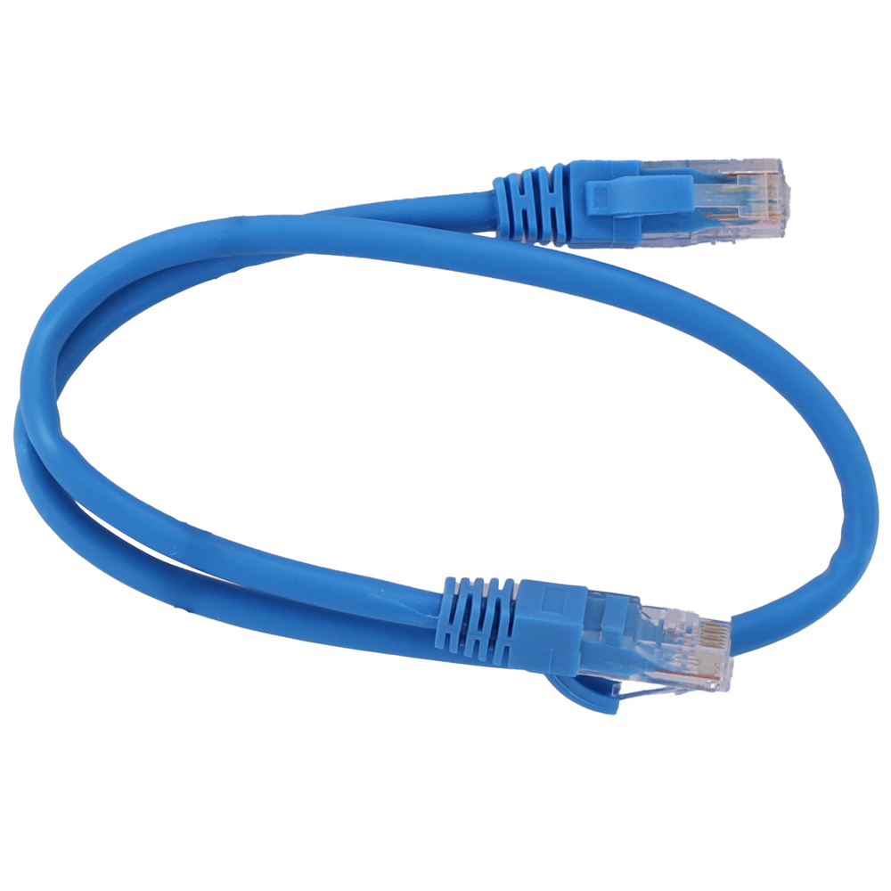 Safire UTP Patchkabel Cat6 0,5 m, Blå, halogenfri