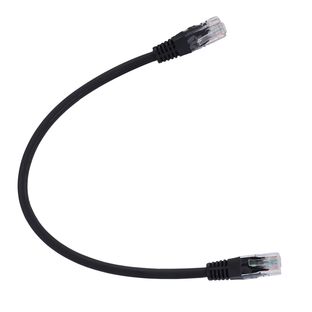 Safire UTP Patchkabel Cat6 0,5 m, Sort, halogenfri