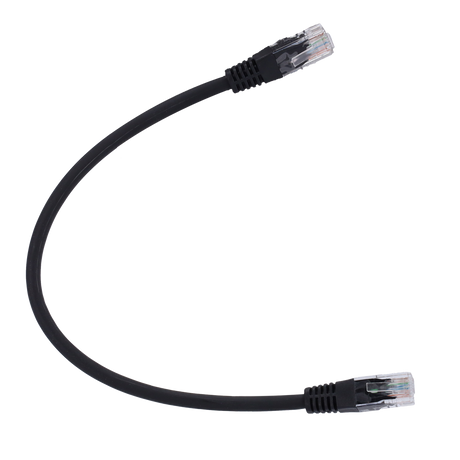Safire UTP Patchkabel Cat6 0,5 m, Sort, halogenfri