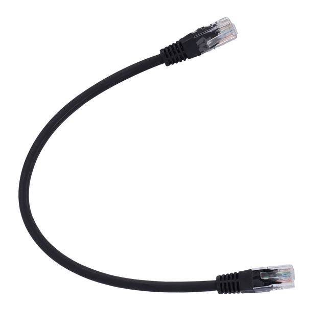 Safire UTP Patchkabel Cat6 0,5 m, Sort, halogenfri