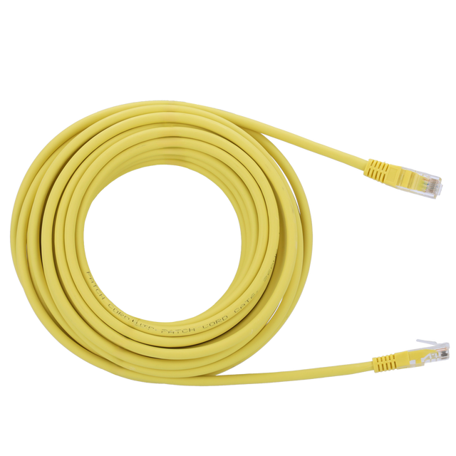 Safire UTP Patchkabel Cat6 10 m, Gul, halogenfri