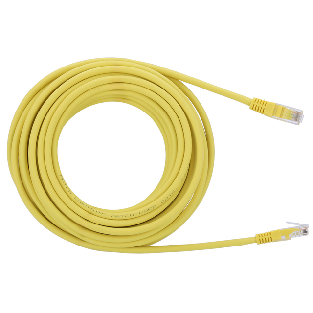 Safire UTP Patchkabel Cat6 15 m, Gul, halogenfri