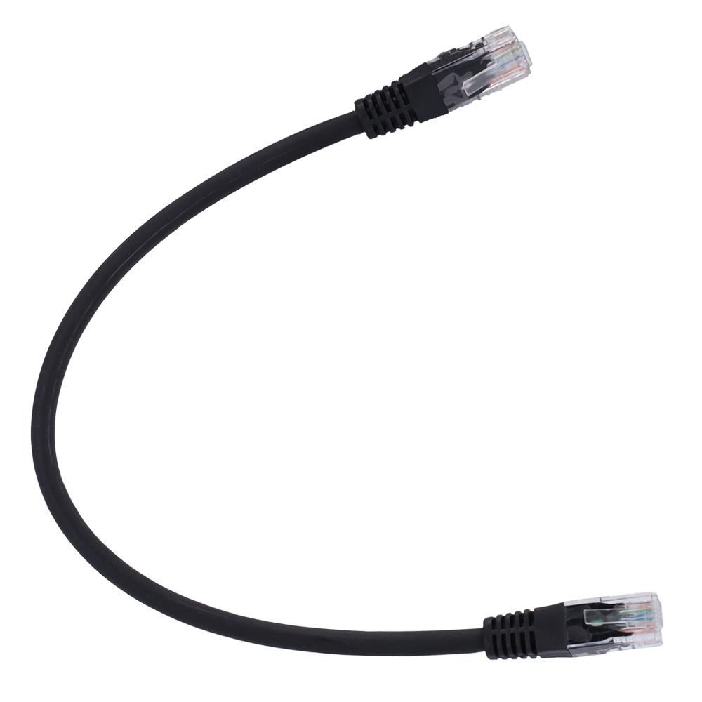 Safire UTP Patchkabel Cat6 1 m, Sort, halogenfri