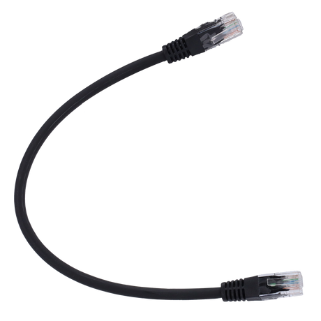 Safire UTP Patchkabel Cat6 1 m, Sort, halogenfri