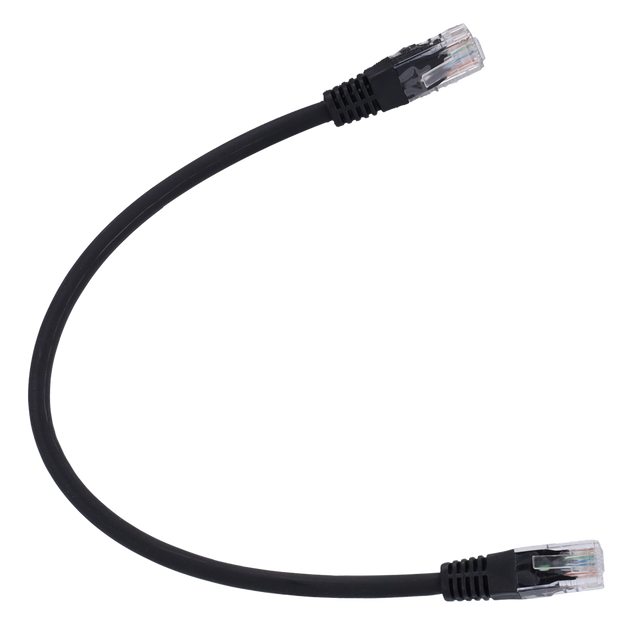 Safire UTP Patchkabel Cat6 1 m, Sort, halogenfri