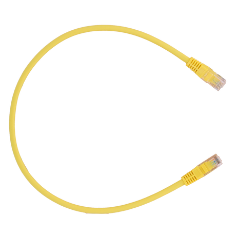 Safire UTP Patchkabel Cat6 1 m, Gul, halogenfri
