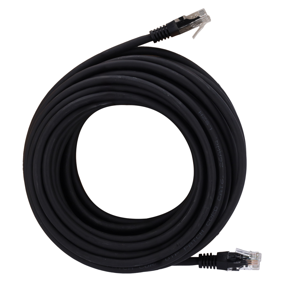 Safire UTP Patchkabel Cat6 20 m, Sort, halogenfri