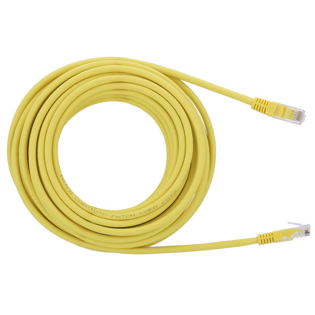 Safire UTP Patchkabel Cat6 20 m, Gul, halogenfri