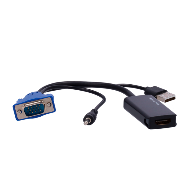 VGA+Audio til HDMI Adapter 1080p/720p
