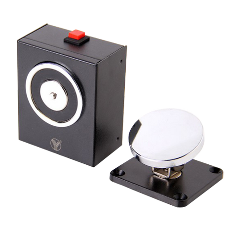 Elektromagnetisk dørholder 50kg, 24VDC, enkeltdør