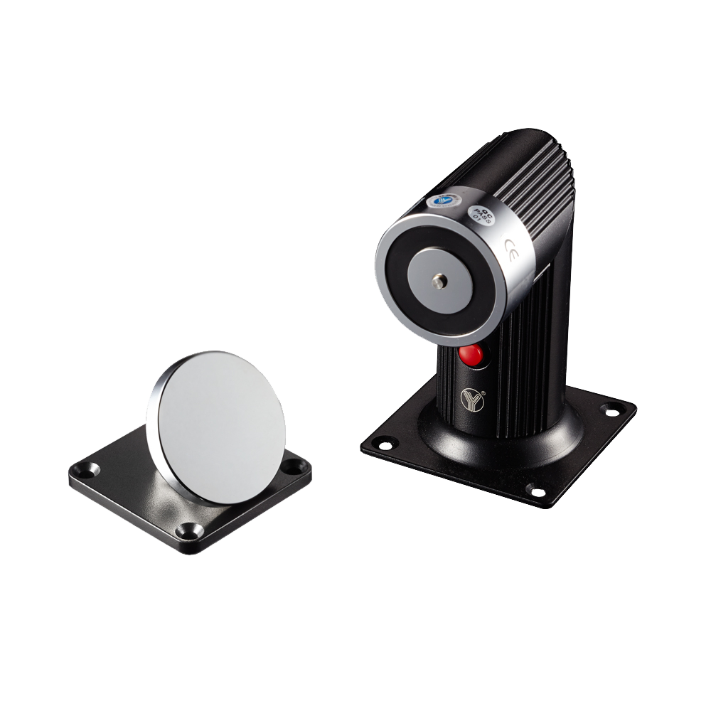 Elektromagnetisk dørholder 50kg, gulvmonteret, 12/24VDC