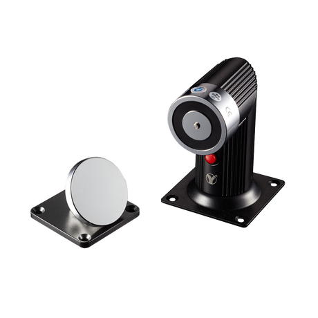 Elektromagnetisk dørholder 50kg, gulvmonteret, 12/24VDC