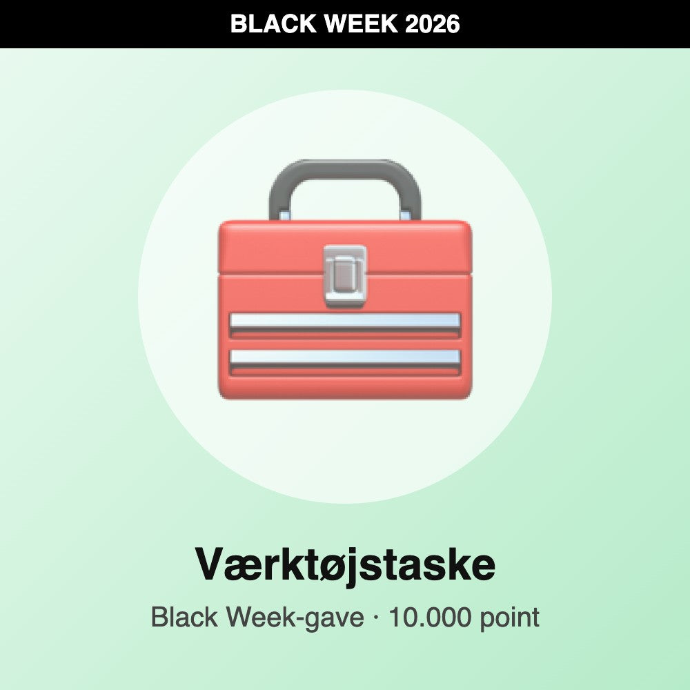 Værktøjstaske – Black Week-gave