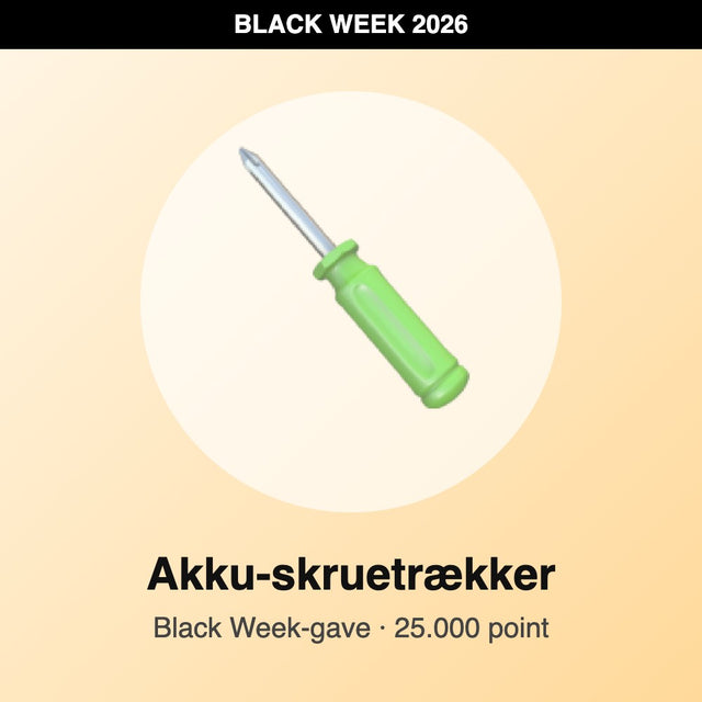 Akku-skruetrækker – Black Week-gave