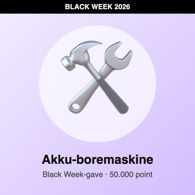 Akku-boremaskine – Black Week-gave