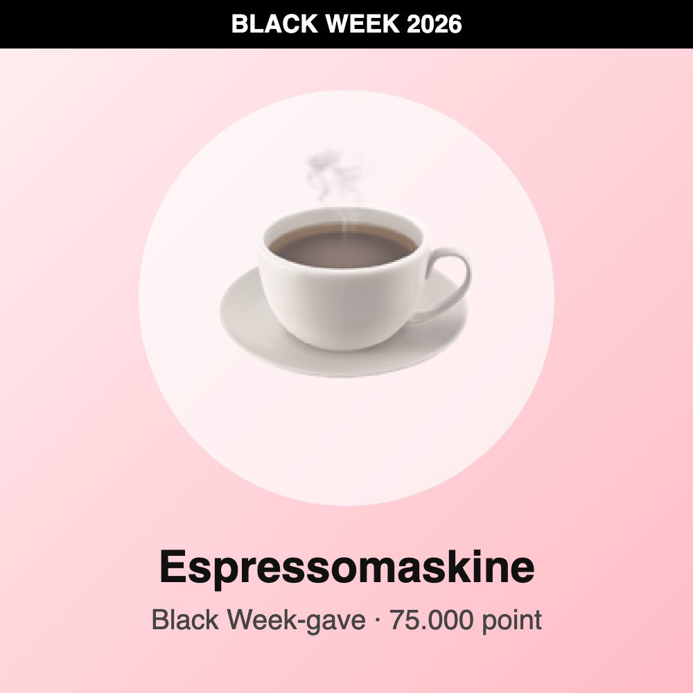 Espressomaskine – Black Week-gave