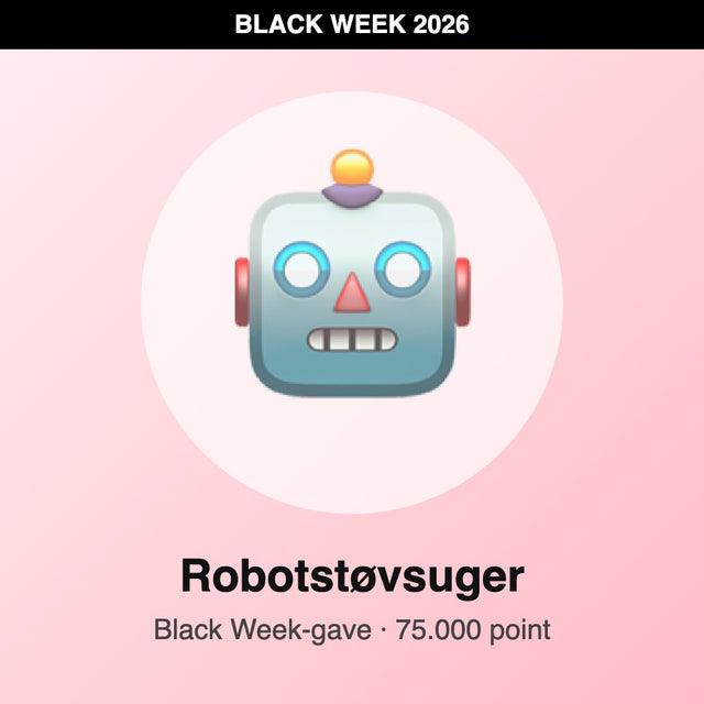 Robotstøvsuger – Black Week-gave