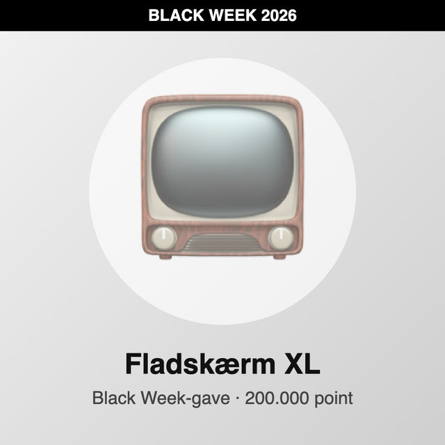 Fladskærm XL – Black Week-gave