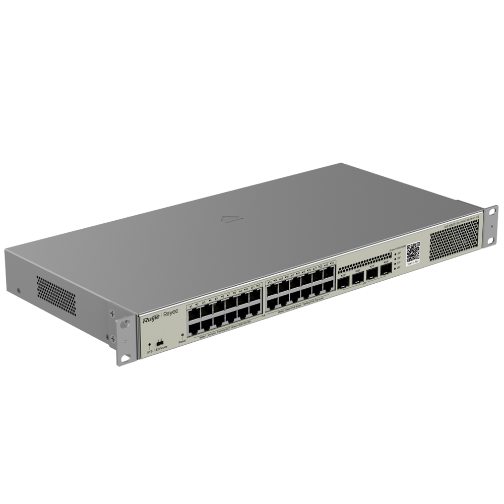 Reyee PoE Switch 24 porte + 4 SFP, Gigabit, cloud, layer 2