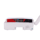 Outdoor PoE switch, 6xPoE, 2xHiPoE,  2xRJ45 Uplink, x 1 SFP. 120W. IP65