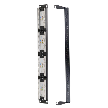 Patchpanel 24 port UTP/RJ45 CAT6, 1U