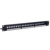 Blankt patchpanel 24 port UTP/RJ45, 1U