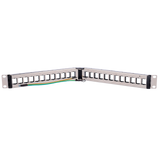 Vinklet tomt patchpanel 24 port FTP, 1U
