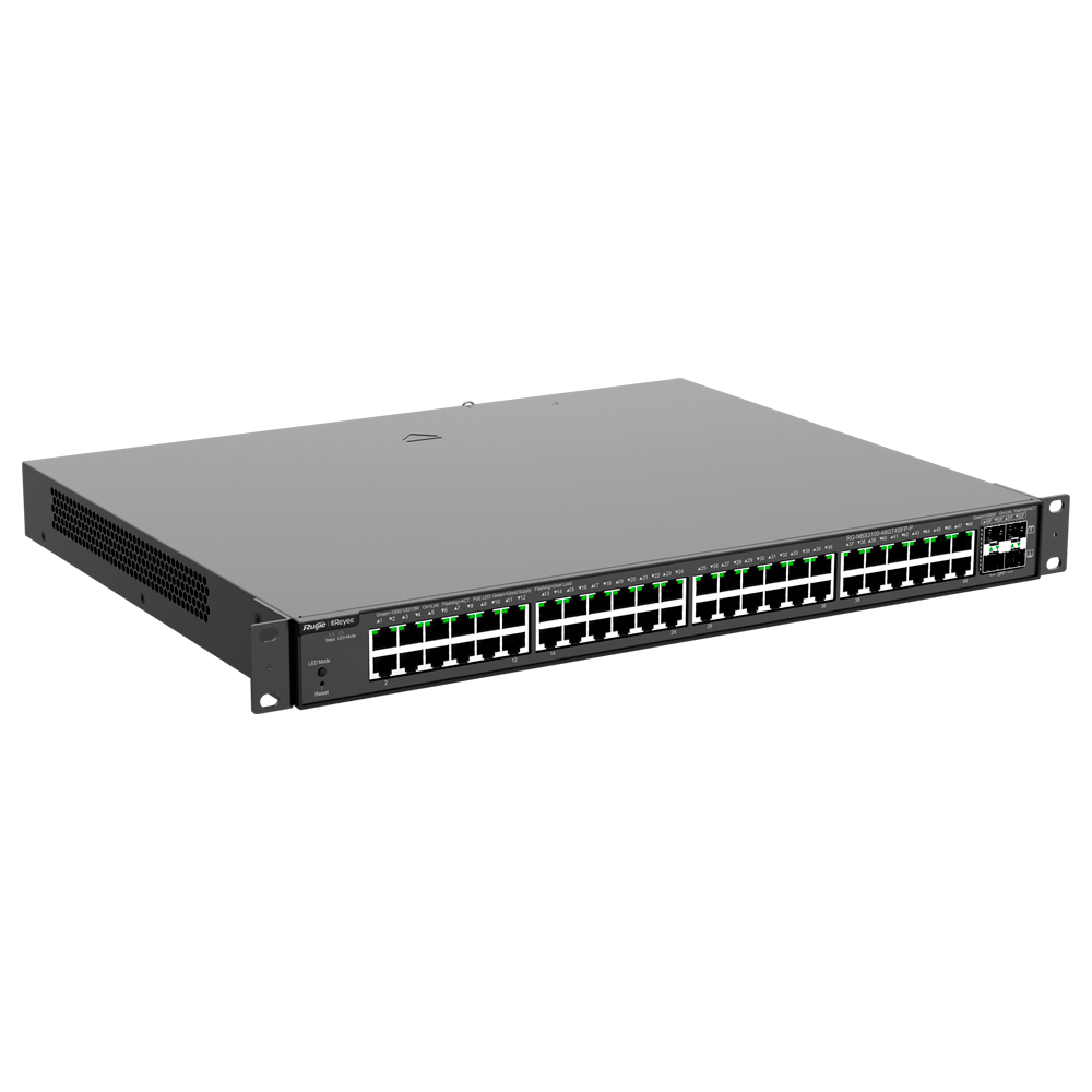 Reyee PoE Switch 48 porte + 4 SFP, Gigabit, cloud, layer 2