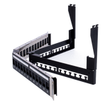 Vinklet tomt patchpanel 24 port FTP, 1U