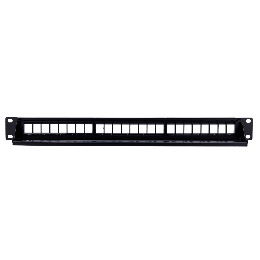 Blankt patchpanel 24 port UTP/RJ45, 1U