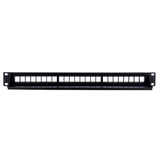 Blankt patchpanel 24 port UTP/RJ45, 1U