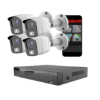 Billede af SecVision Autofokus NVR Pakke 5 med 4 kameraer