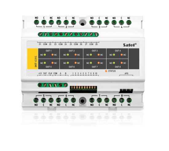Billede af DIN rail zone and output expansion module (8 zone, 8 relay output for direct control of 230 V)