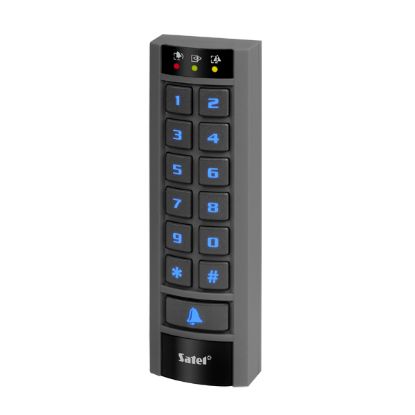 Billede af Multi-function keypad with proximity card reader (blue backlight, outdoor use, grey)