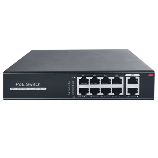 Billede af PoE Switch, 8x PoE + 2x Uplink, 120W, 10/100/1000