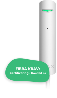 Billede af Ajax S-Line GlassProtect Fibra hvid