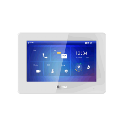 Billede af Dahua svarstation, 7" touchskærm, WiFi, 48V, hvid