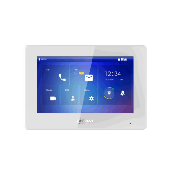 Billede af Dahua svarstation, 7" touchskærm, WiFi, 48V, hvid