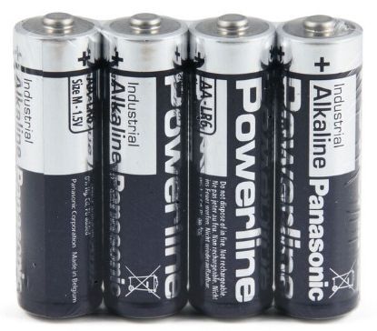 Billede af 4 stk. AA alkaline batteri, PANASONIC PowerLine