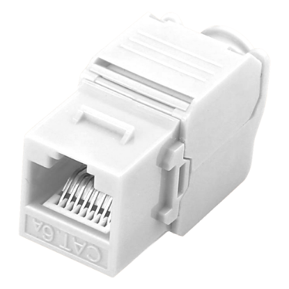 Billede af CAT6A Connectorstik, udgang, RJ45, hvid