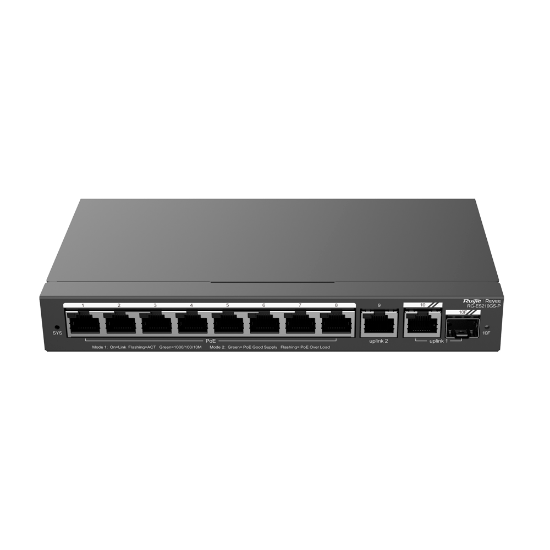 Billede af Reyee PoE 8 +2xRJ45 link og 1xSFP Link Switch med cloud, 120W PoE, 10/100/1000