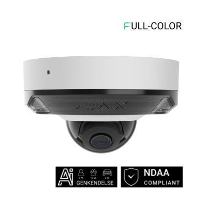 Billede af Ajax DomeCam Mini HL (8 Mp/4 mm) Hvid