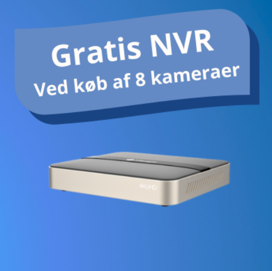 Billede af Milesight NVR 8 kanals - 0 kr. kampagne. Krav om køb af min. 4 eller 8 stk. Milesight kamera.