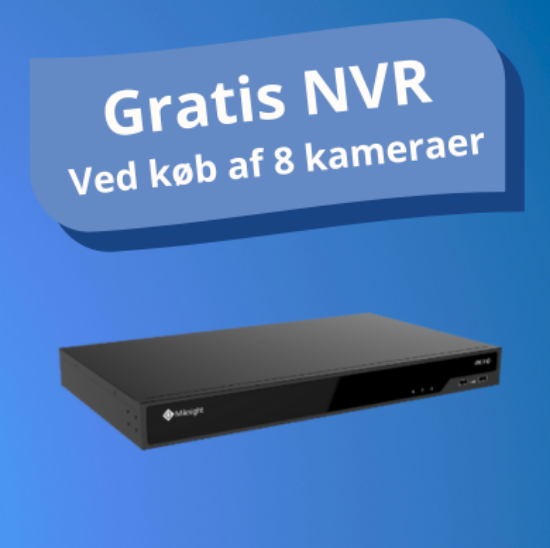 Billede af Milesight NVR 8 kanals - 0 kr. kampagne. Krav om køb af min. 8 stk. Milesight kamera.